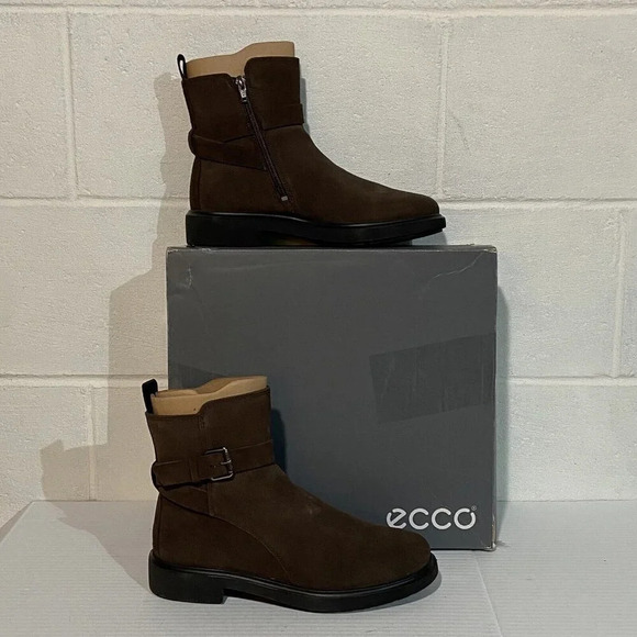 ECCO Metropole Amsterdam‎ Women's Leather Waterproof Boot EU38/US 7-7.5 Coffee - Picture 1 of 12